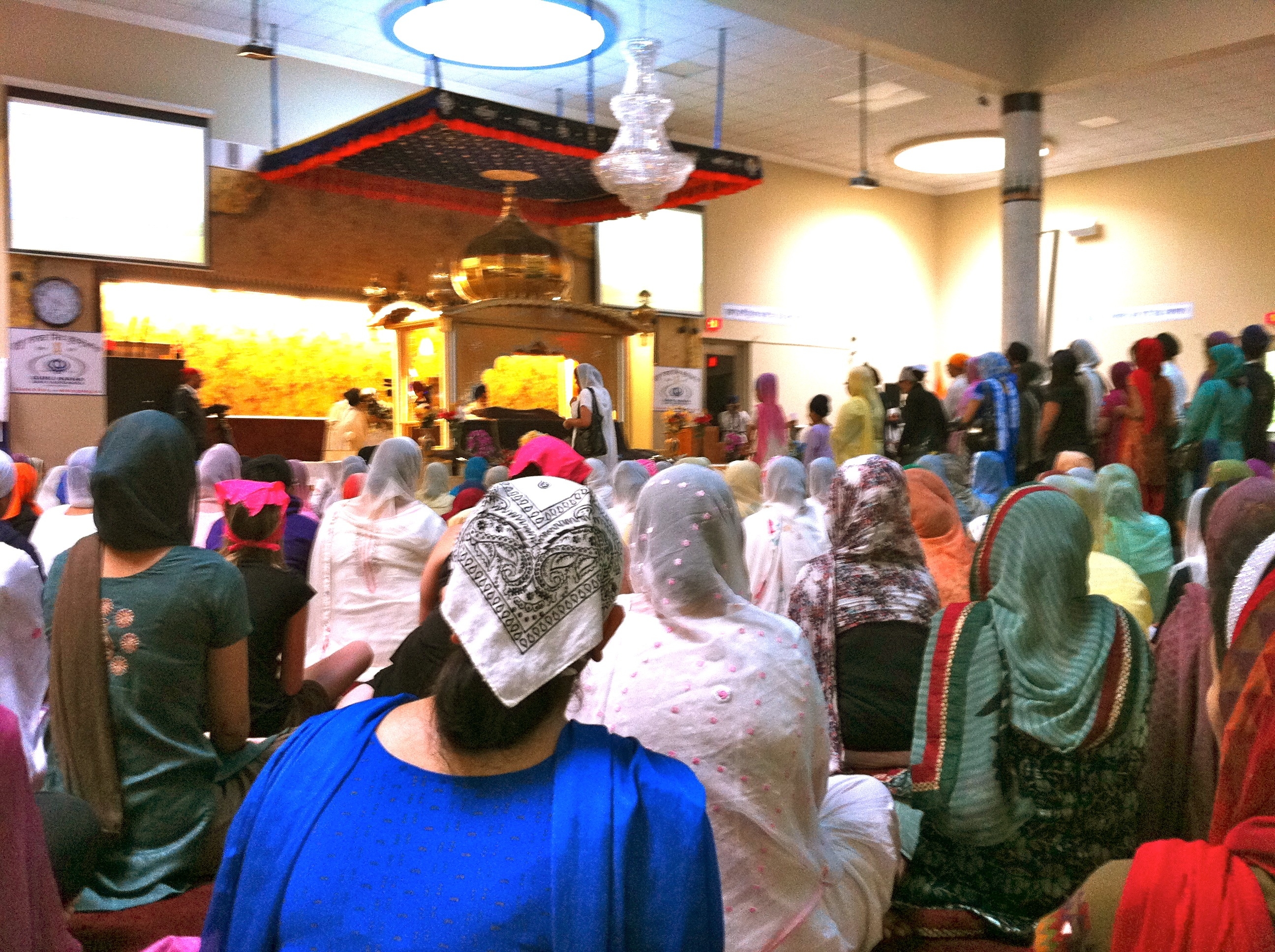 A prayer vigil was held at the Guru Nanak Sikh Temple in Surrey on August 7.