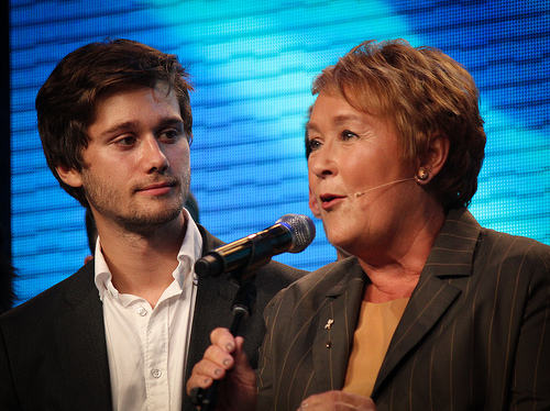 Pauline Marois and Léo Bureau-Blouin. (Photo: Marie Berne / flickr)