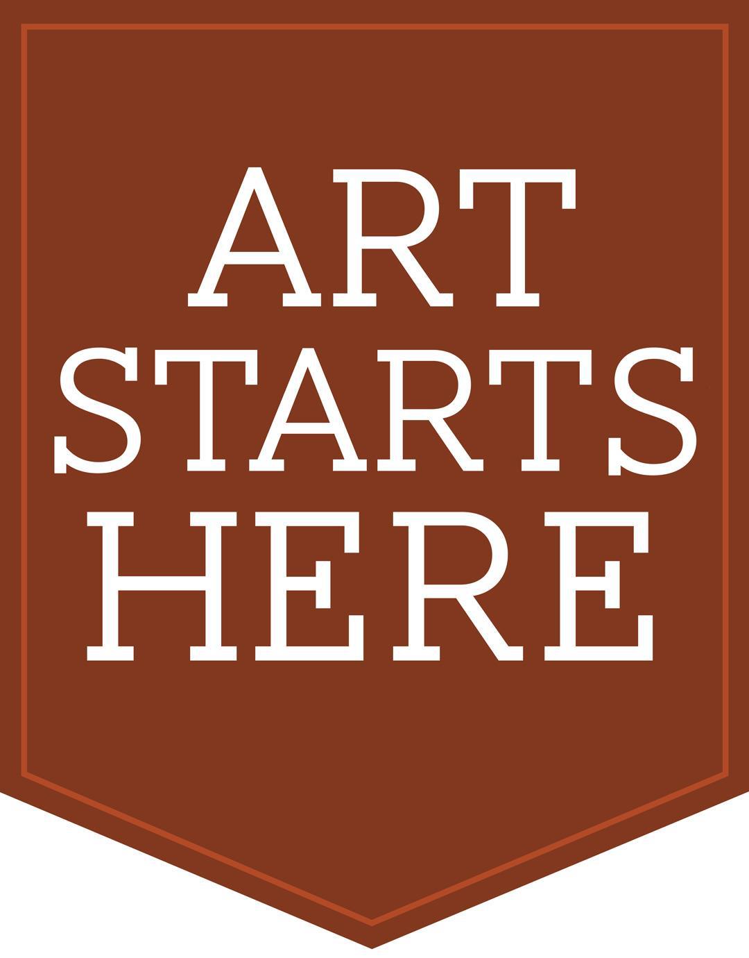 Photo: Art Starts Here poster, a pointed variation on Nova Scotia's Ships Start