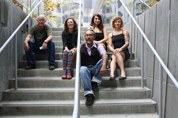 Ricardo Dominguez (center), with Electronic Disturbance Theater 2.0.