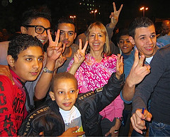 Medea Benjamin in Tahrir Square (Photo: codepinkhq / flickr)