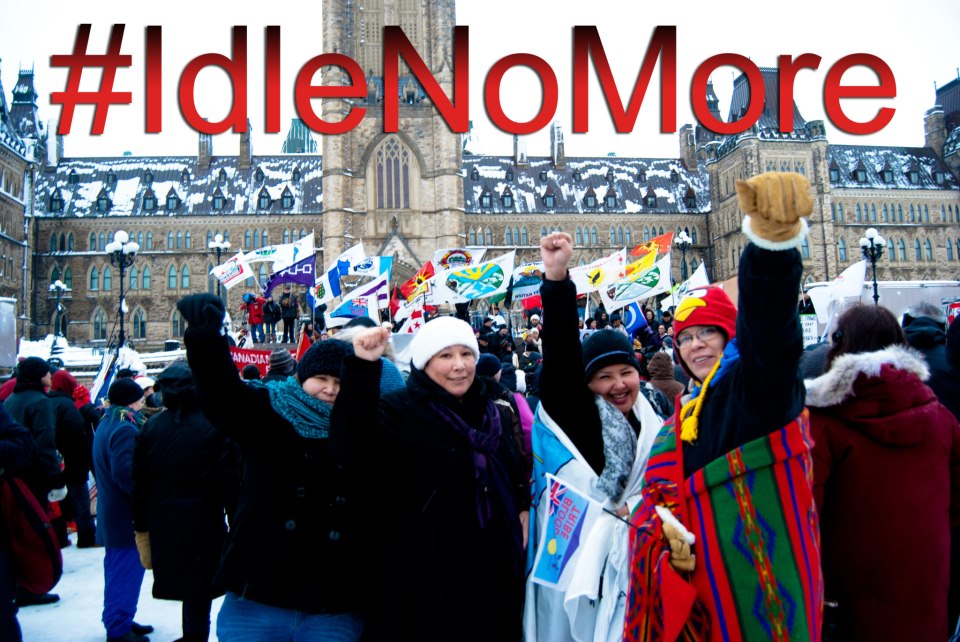 Photo: Arnell Tailfeathers / Idle No More Facebook page