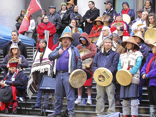 December Idle No More rally in Vancouver. (Photo: Kim Elliott / rabble.ca)