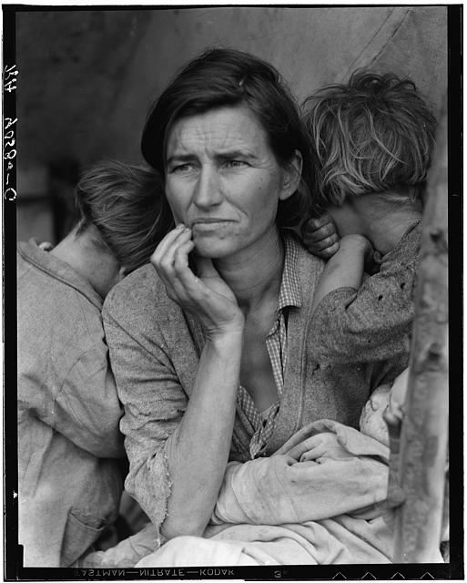 "Destitute pea pickers in California." Photo: Dorothea Lange/Library of Congress