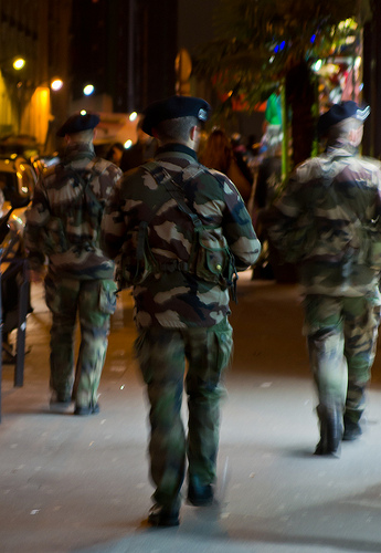 French soldiers patrol streets. Photo: Ian Glover/Flickr