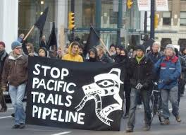 Vancouver rally against Pacific Trails Pipeline.