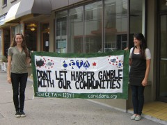 2011 Halifax protest against CETA. (Photo: Canadians.org)