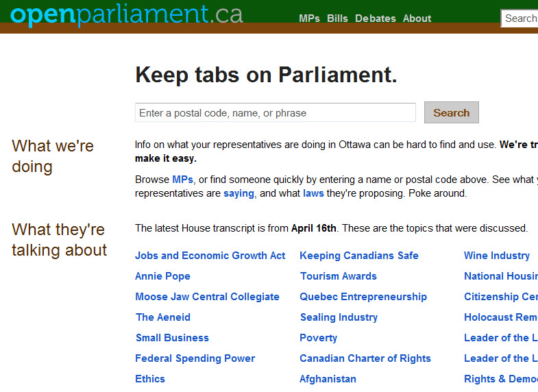 openparliament