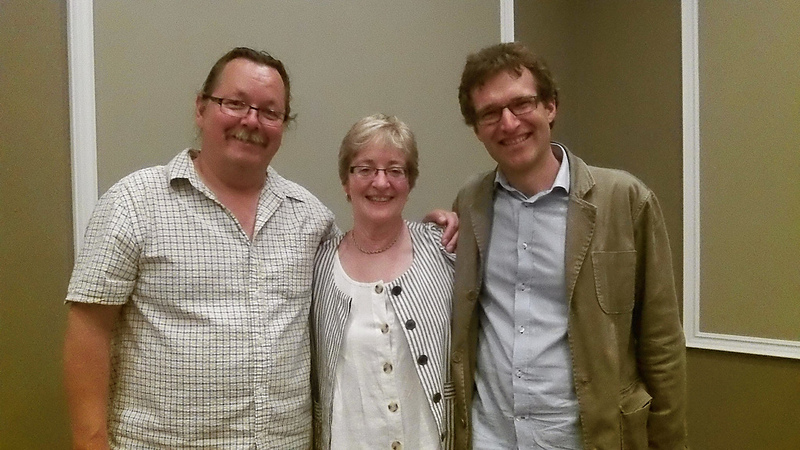 Aamjiwnaang activist Ron Plain, Maude Barlow, Ecojustice lawyer Justin Duncan.