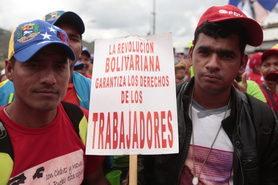 "The Bolivarian revolution guarantees the rights of workers" (Photo: AVN)