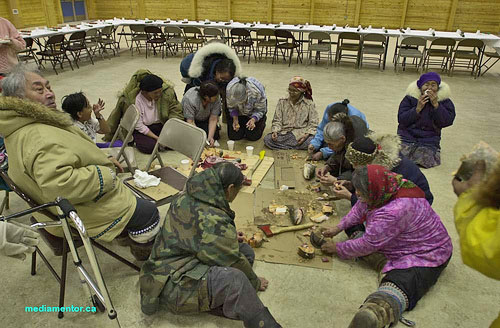 A country food feast in Arviat, Nunavut (File Photo)