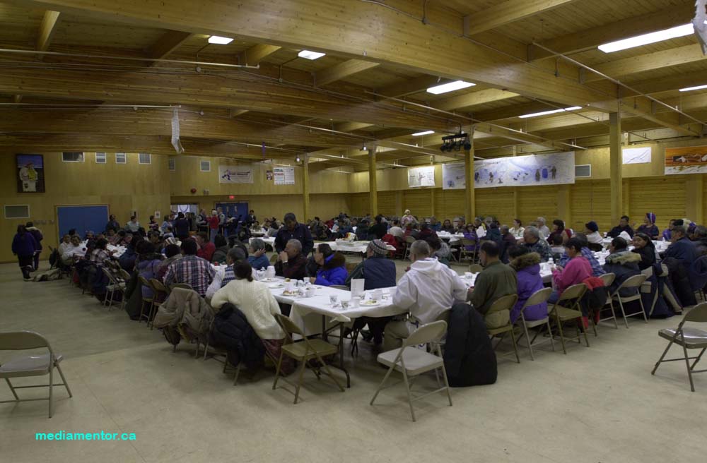 Elder's Christmas Feast in Arviat, Nunavut