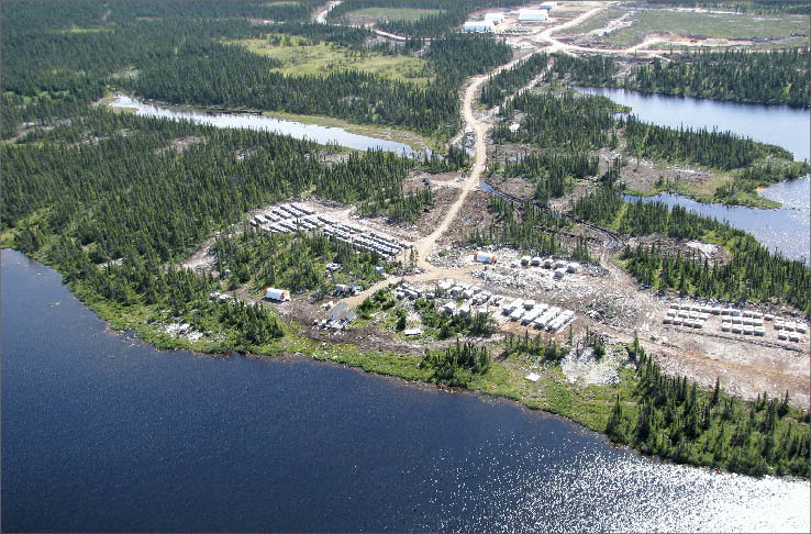 Photo: The base camp for the Matoush mine