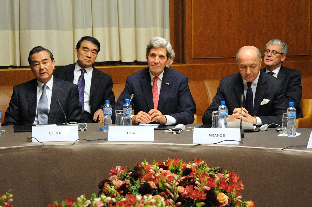 Secretary of State John Kerry and other diplomats in Geneva. Photo courtesy U.S.