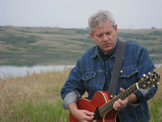 Charlie Angus recording Four Horses in the Qu'Appelle Valley