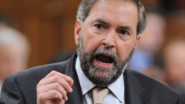 Tom Mulcair on the attack in House of Commons