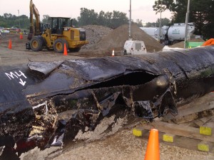 Photo: Enbridge Pipeline from Kalamazoo Spill by NTSB