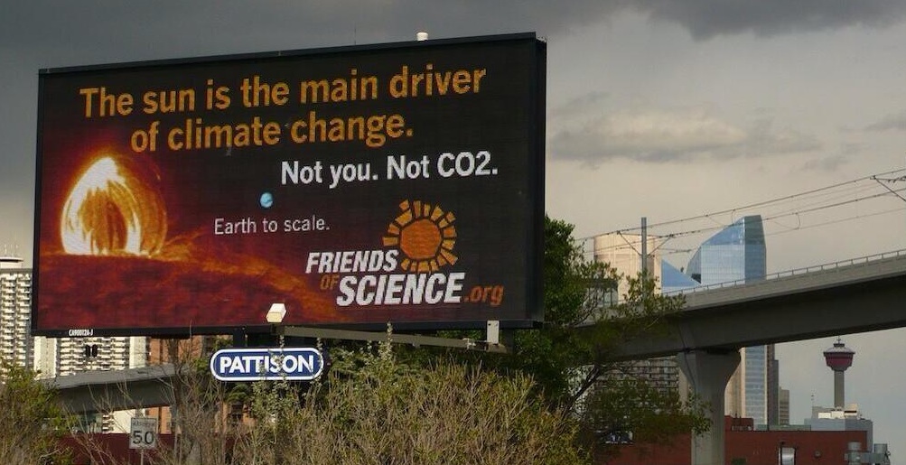 "Friends of Science" billboard in Calgary
