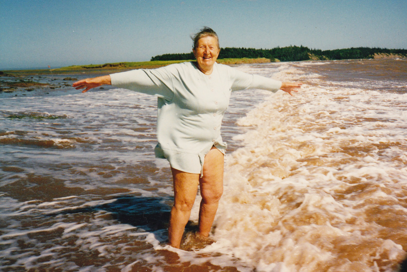 Mary Majka at Mary's Point.