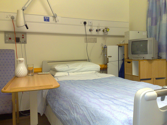 A hospital bed.