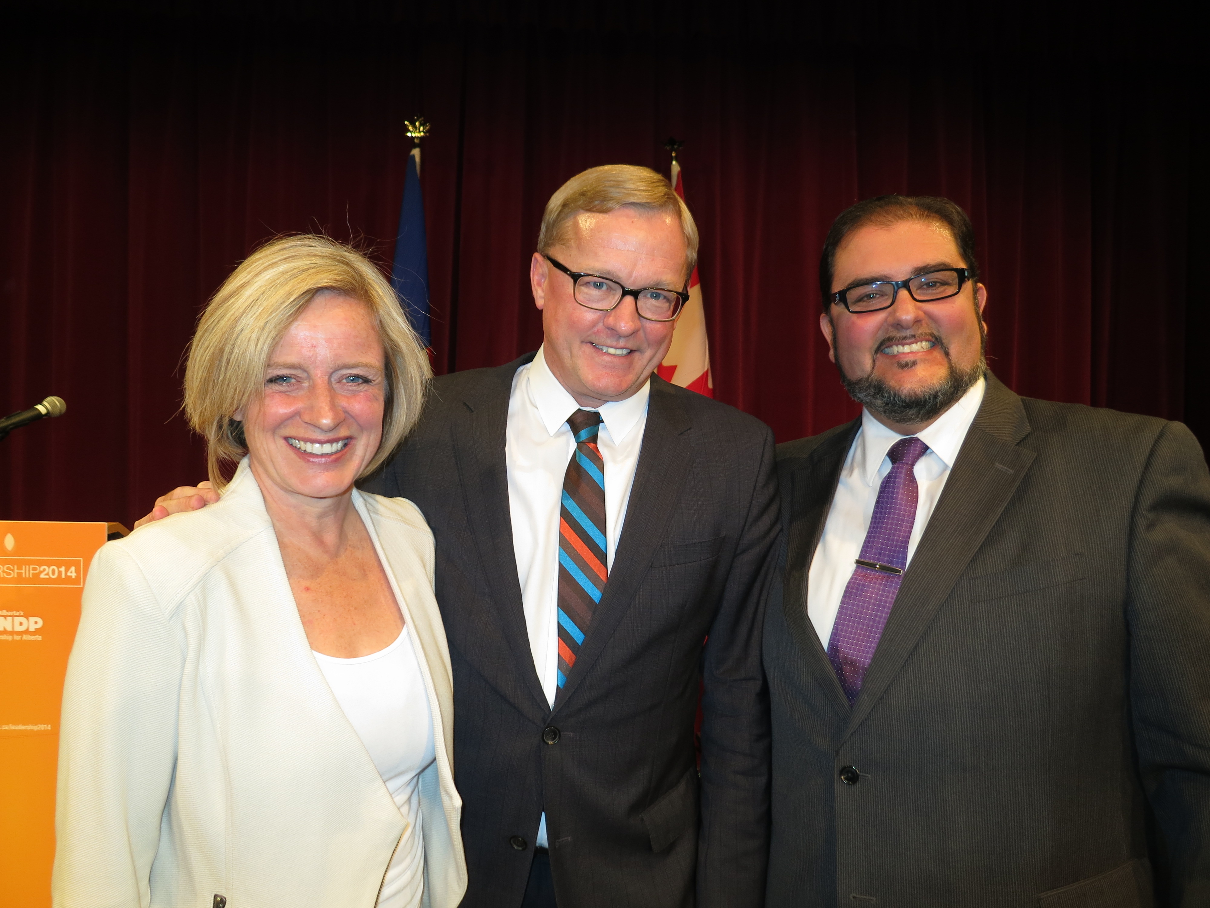 Rachel Notley, David Eggen & Rod Loyola