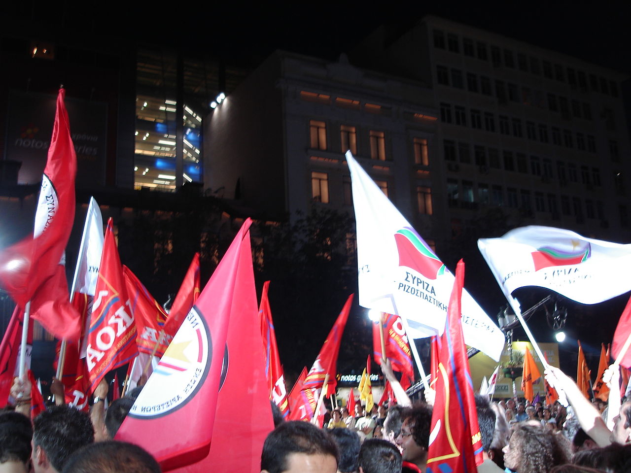 Syriza rally