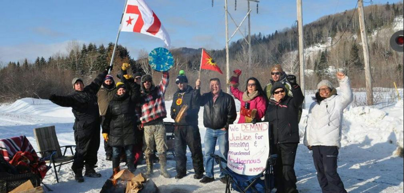 #ShutDownCanada events in Listuguj First Nation, Quebec. Via Twitter