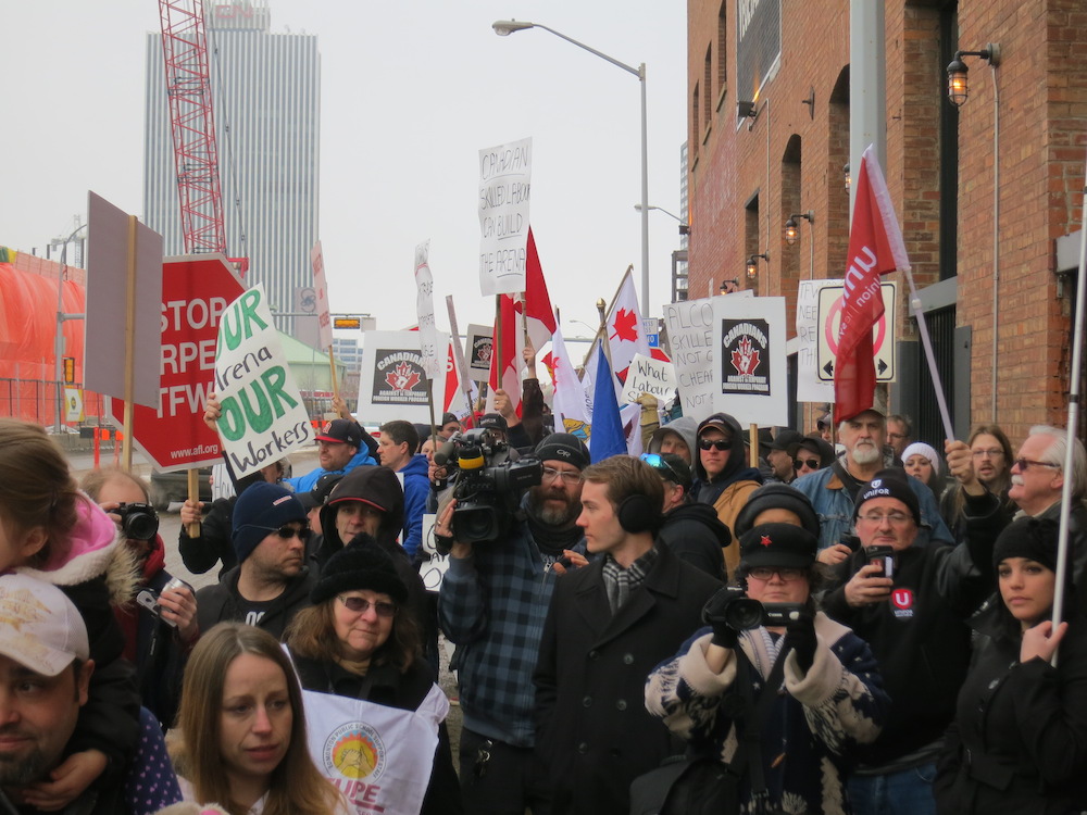 Edmonton TFW Protest