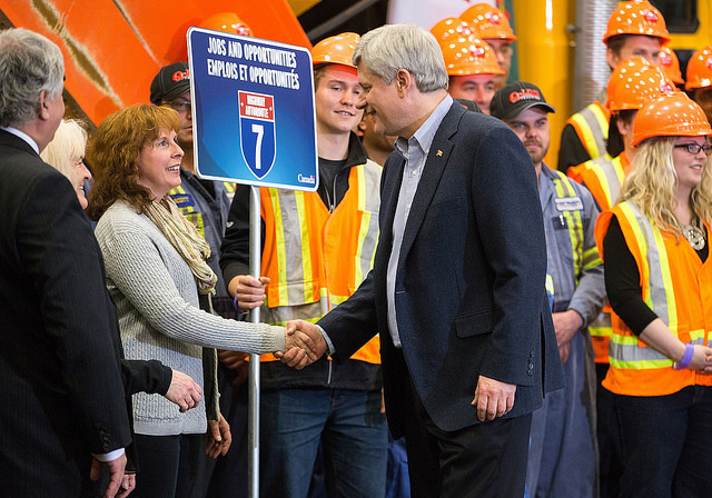 Stephen Harper in Saskatoon, March 2015
