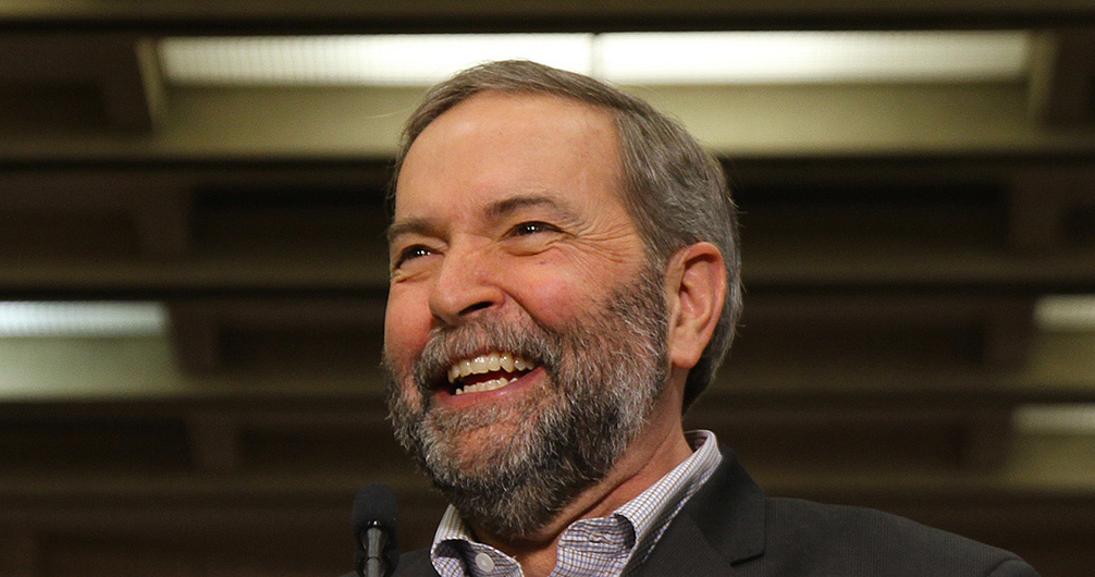 Angry Tom Mulcair