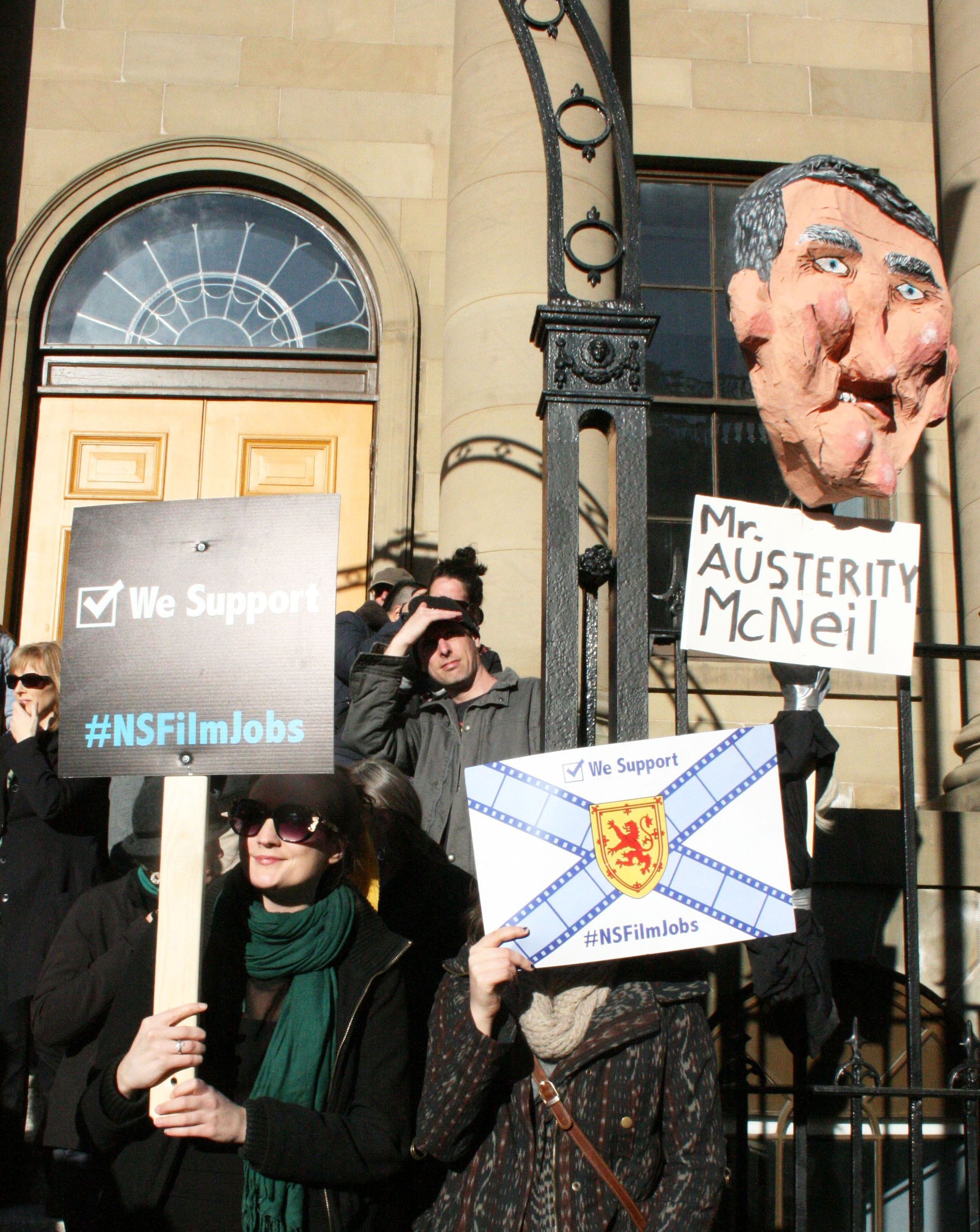 Film Industry Rally at Province House, Nova Scotia.