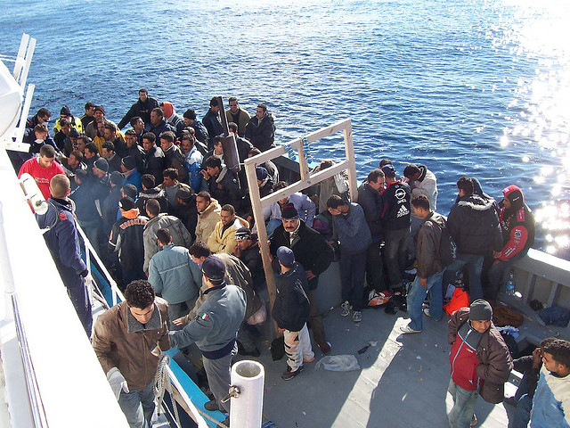 North African migrants in Sicily