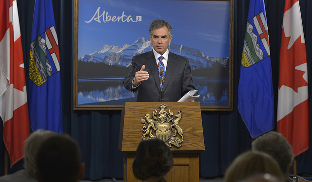 ex-Alberta Premier Jim Prentice, in happier times (September 2014)