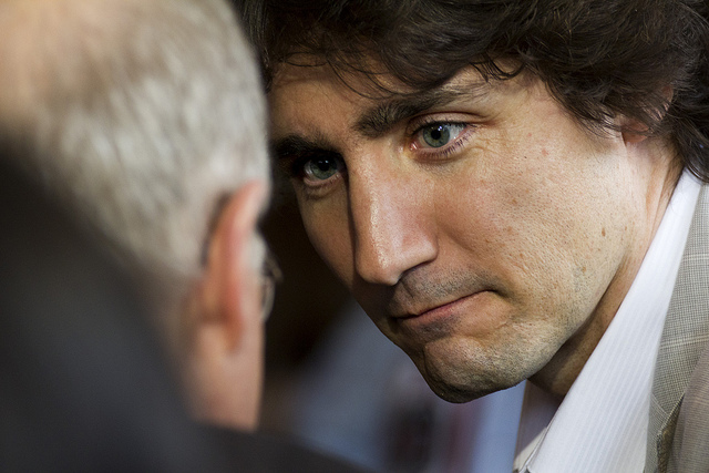 Justin Trudeau at Presse Café in Montreal, 2011