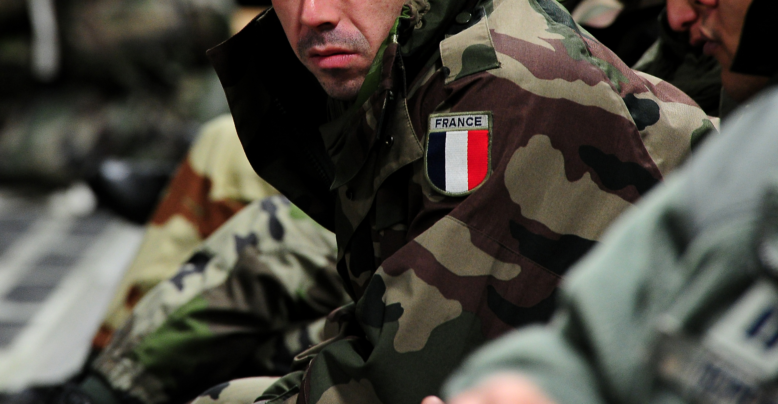 A French soldier en route to Mali in 2013.