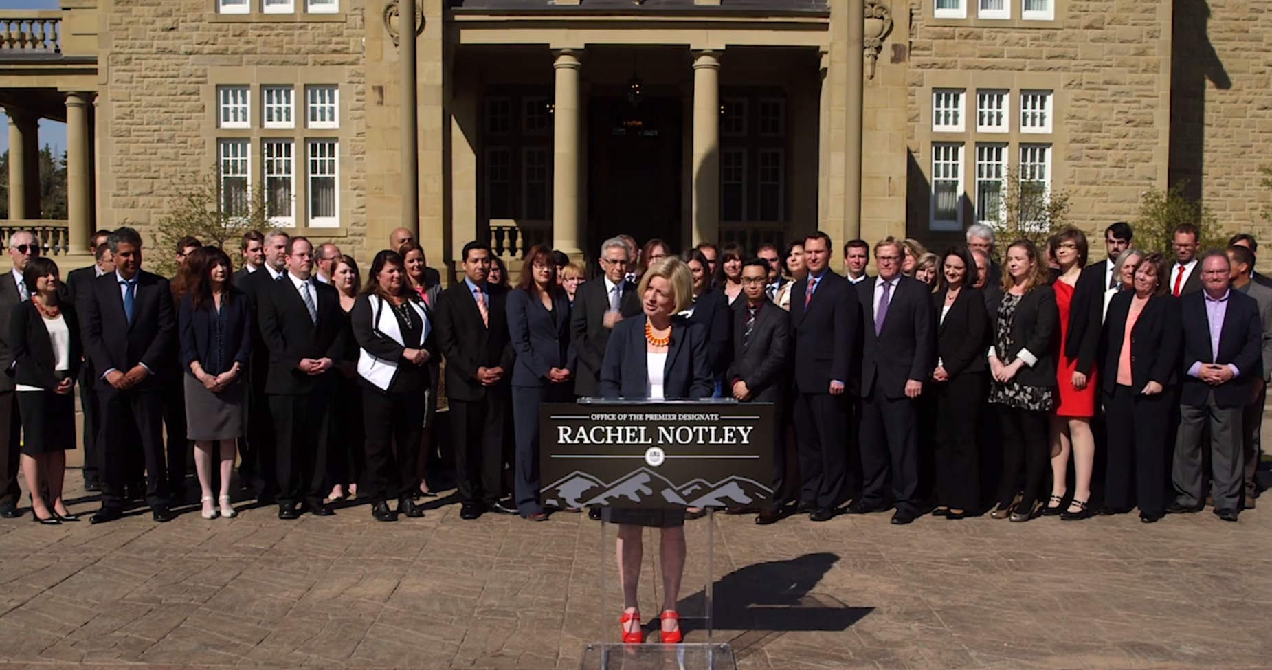 Rachel Notley's team of newly elected Alberta NDP MLAs