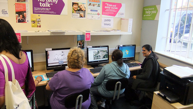 Women learn computer skills. Photo: Spark Creative Ltd/Flickr