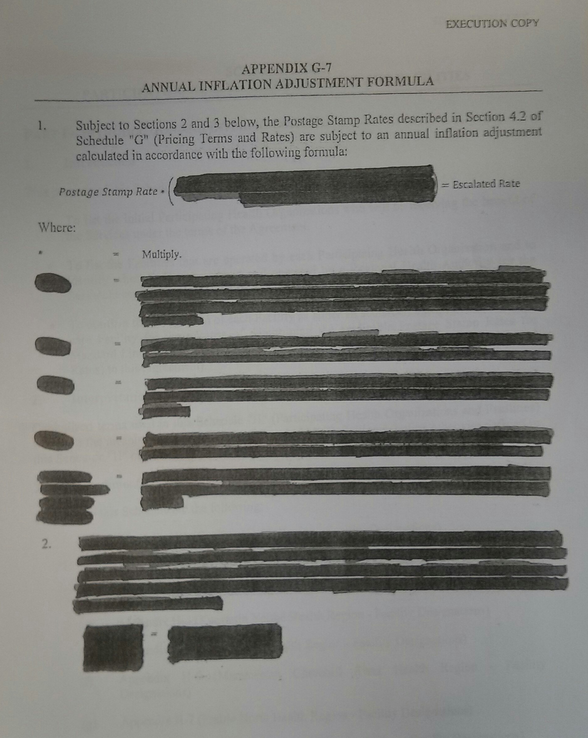 A redacted copy of the K-Bro linens contract. All information related to price a