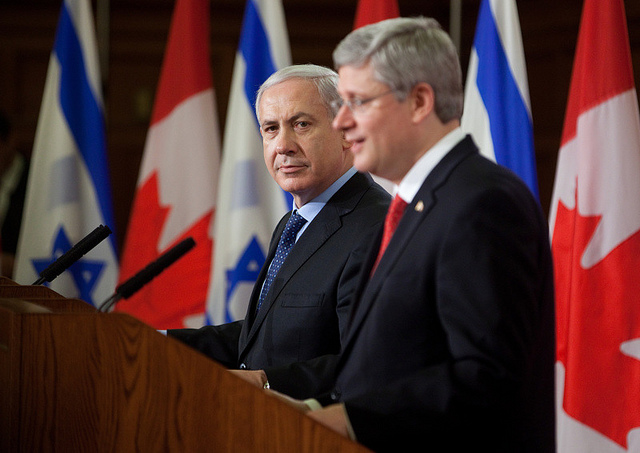 Joint news conference with Benjamin Netanyahu, Israeli Prime Minister in March 2