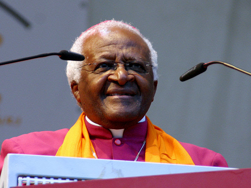 South African anti-apartheid leader and archbishop Desmond Tutu urged the United