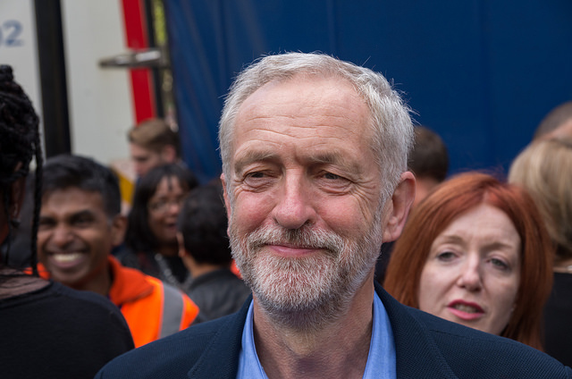 Jeremy Corbyn at "Refugees Welcome" rally, London, Sept 12, 2015