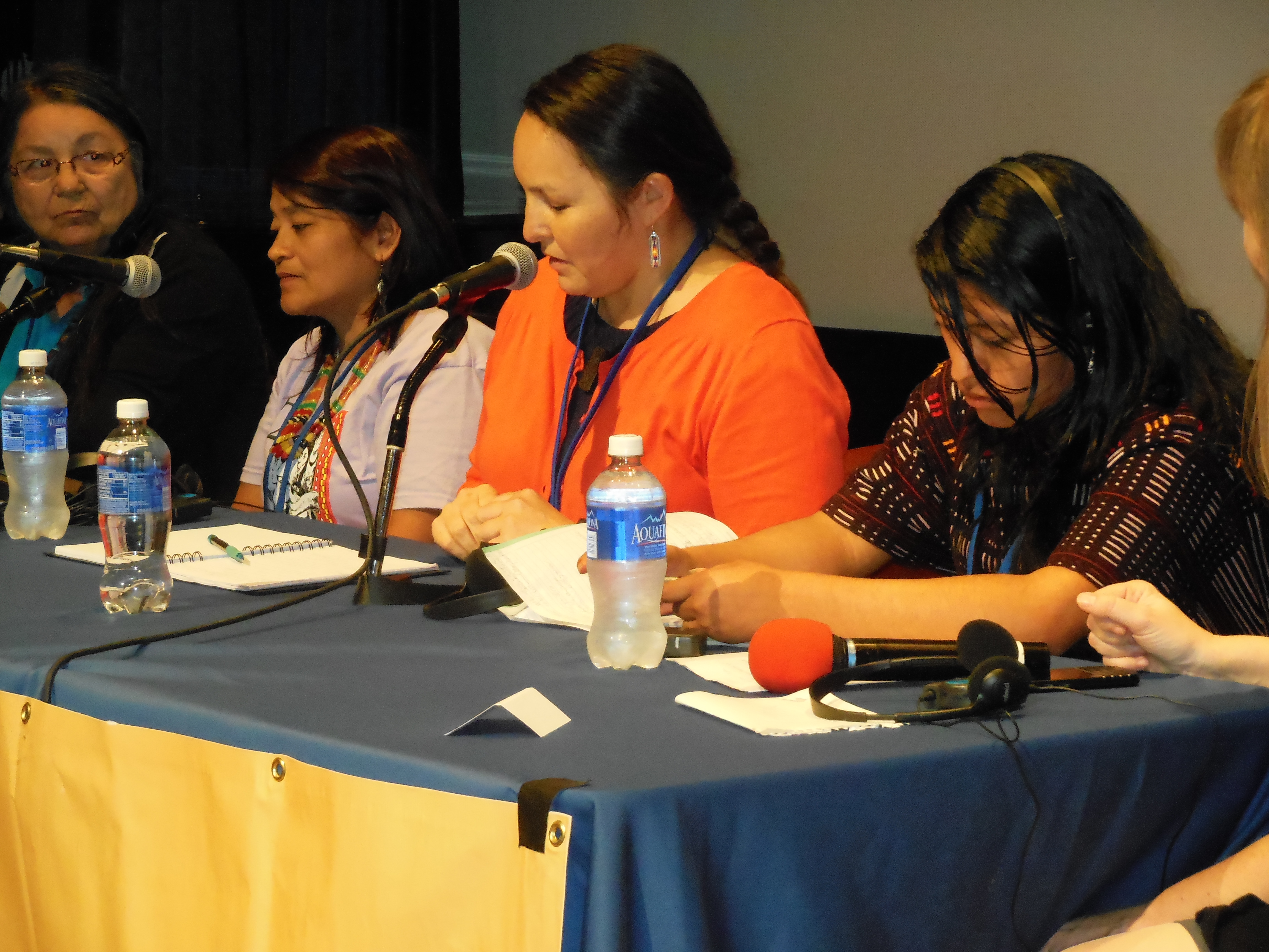 Anne Marie Sam speaking at the UN Permanent Forum on Indigenous Issues