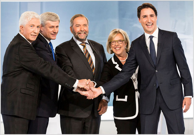 the_leaders_of_the_five_parties_in_the_canadian_parliament_l_to_r-bloc_quebecois_conservative_ndp_green_liberal