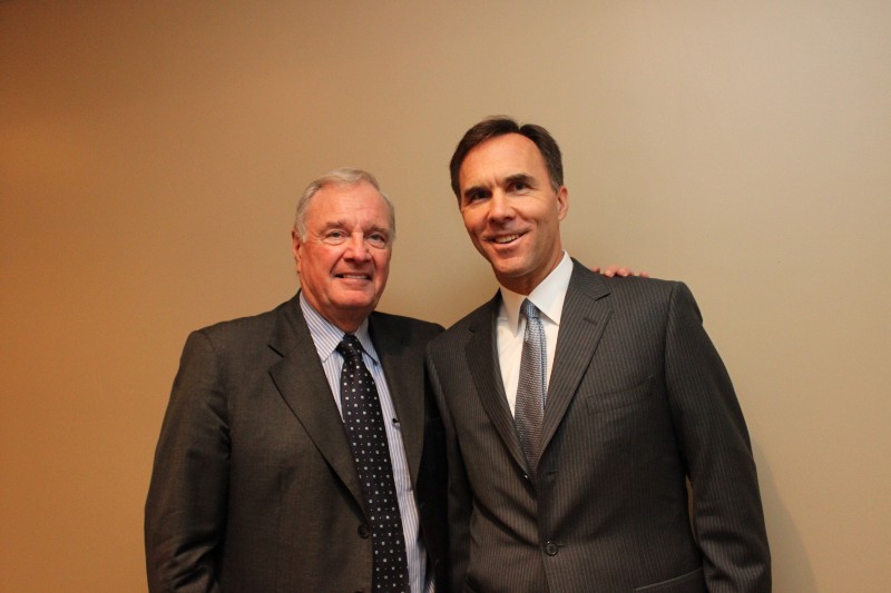 Paul Martin with Bill Morneau