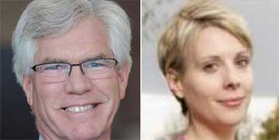 Natural resources minister Jim Carr and his chief of staff Janet Annesley. Image