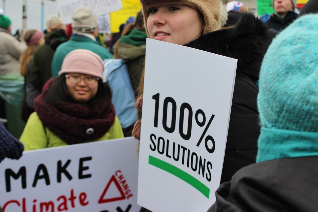 Participants in the recent 100% Possible March in Ottawa. Dennis Gruending photo