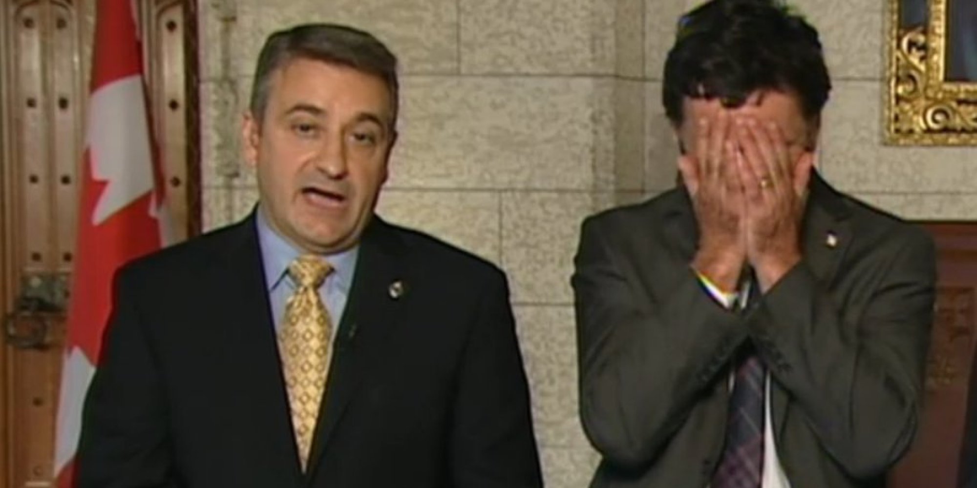 Then-NDP MP Paul Dewar can't take Paul Calandra anymore.