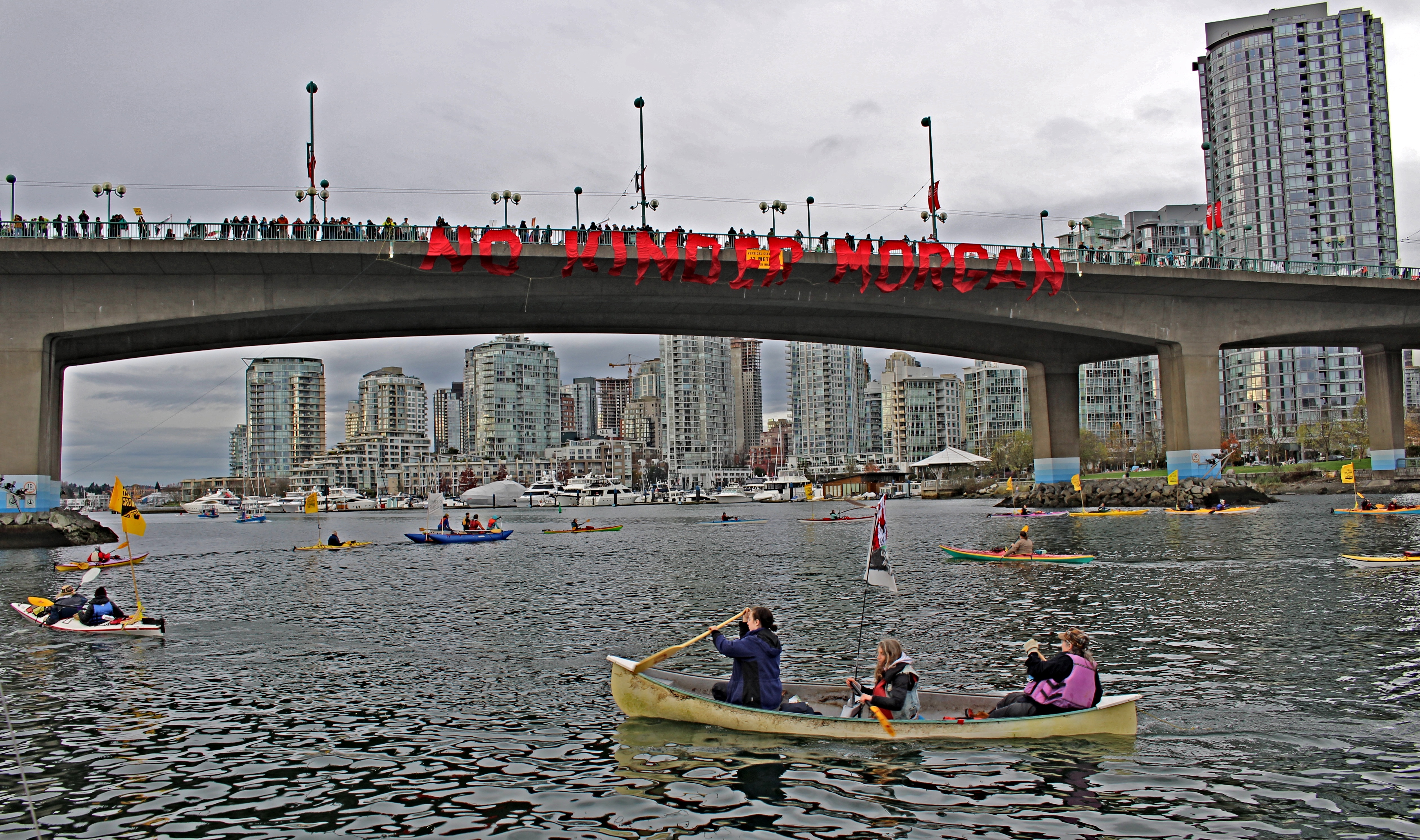 1000s strong Kinder Morgan Rally - Saturday 19th in Vancouver from False Creek -