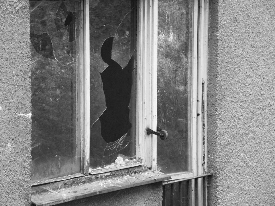 Image of broken window