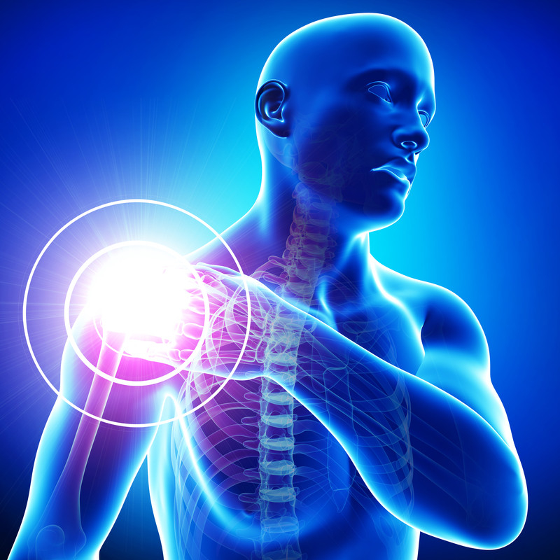 Person with shoulder pain